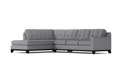 Brentwood 2pc Sleeper Sectional :: Leg Finish: Espresso / Configuration: LAF - Chaise on the Left / Sleeper Option: Deluxe Innerspring Mattress