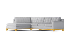 Brentwood 2pc Sleeper Sectional :: Leg Finish: Natural / Configuration: LAF - Chaise on the Left / Sleeper Option: Memory Foam Mattress