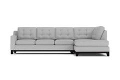 Brentwood 2pc Sectional Sofa :: Leg Finish: Espresso / Configuration: RAF - Chaise on the Right