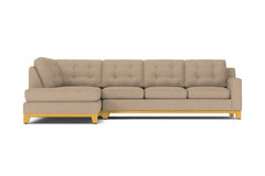 Brentwood 2pc Sleeper Sectional :: Leg Finish: Natural / Configuration: LAF - Chaise on the Left / Sleeper Option: Memory Foam Mattress