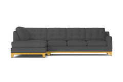 Brentwood 2pc Sleeper Sectional :: Leg Finish: Natural / Configuration: LAF - Chaise on the Left / Sleeper Option: Memory Foam Mattress