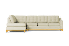 Brentwood 2pc Sleeper Sectional :: Leg Finish: Natural / Configuration: LAF - Chaise on the Left / Sleeper Option: Memory Foam Mattress