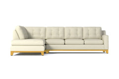 Brentwood 2pc Sleeper Sectional :: Leg Finish: Natural / Configuration: LAF - Chaise on the Left / Sleeper Option: Memory Foam Mattress