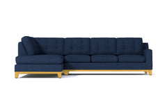 Brentwood 2pc Sleeper Sectional :: Leg Finish: Natural / Configuration: LAF - Chaise on the Left / Sleeper Option: Memory Foam Mattress