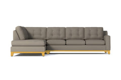 Brentwood 2pc Sleeper Sectional :: Leg Finish: Natural / Configuration: LAF - Chaise on the Left / Sleeper Option: Memory Foam Mattress