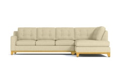 Brentwood 2pc Sleeper Sectional :: Leg Finish: Natural / Configuration: RAF - Chaise on the Right / Sleeper Option: Memory Foam Mattress