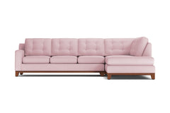 Brentwood 2pc Sectional Sofa :: Leg Finish: Pecan / Configuration: RAF - Chaise on the Right