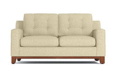 Brentwood Twin Size Sleeper Sofa Bed :: Leg Finish: Pecan / Sleeper Option: Memory Foam Mattress