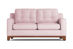 Brentwood Apartment Size Sleeper Sofa Bed :: Leg Finish: Pecan / Sleeper Option: Innerspring Mattress