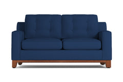 Brentwood Twin Size Sleeper Sofa Bed :: Leg Finish: Pecan / Sleeper Option: Memory Foam Mattress