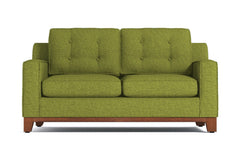 Brentwood Twin Size Sleeper Sofa Bed :: Leg Finish: Pecan / Sleeper Option: Memory Foam Mattress