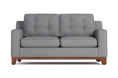 Brentwood Apartment Size Sleeper Sofa Bed :: Leg Finish: Pecan / Sleeper Option: Innerspring Mattress