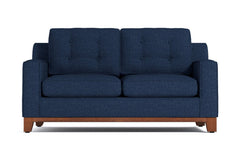 Brentwood Apartment Size Sleeper Sofa Bed :: Leg Finish: Pecan / Sleeper Option: Innerspring Mattress