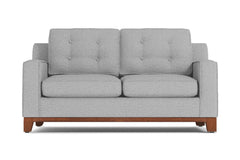 Brentwood Apartment Size Sleeper Sofa Bed :: Leg Finish: Pecan / Sleeper Option: Innerspring Mattress