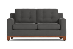 Brentwood Apartment Size Sleeper Sofa Bed :: Leg Finish: Pecan / Sleeper Option: Innerspring Mattress