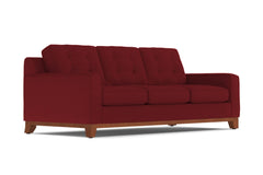 Brentwood Queen Size Sleeper Sofa Bed :: Leg Finish: Pecan / Sleeper Option: Deluxe Innerspring Mattress