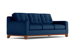 Brentwood Queen Size Sleeper Sofa Bed :: Leg Finish: Pecan / Sleeper Option: Memory Foam Mattress