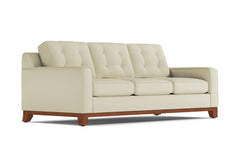 Brentwood Queen Size Sleeper Sofa Bed :: Leg Finish: Pecan / Sleeper Option: Memory Foam Mattress