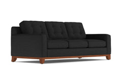 Brentwood Queen Size Sleeper Sofa Bed :: Leg Finish: Pecan / Sleeper Option: Memory Foam Mattress