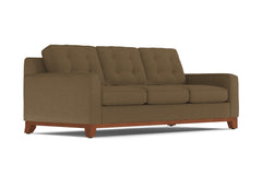 Brentwood Queen Size Sleeper Sofa Bed :: Leg Finish: Pecan / Sleeper Option: Deluxe Innerspring Mattress