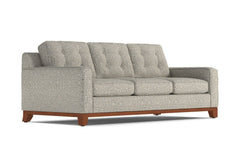 Brentwood Queen Size Sleeper Sofa Bed :: Leg Finish: Pecan / Sleeper Option: Memory Foam Mattress