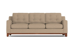 Brentwood Queen Size Sleeper Sofa Bed :: Leg Finish: Pecan / Sleeper Option: Deluxe Innerspring Mattress