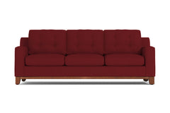 Brentwood Queen Size Sleeper Sofa Bed :: Leg Finish: Pecan / Sleeper Option: Deluxe Innerspring Mattress
