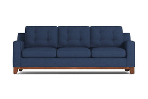 Brentwood Queen Size Sleeper Sofa Bed :: Leg Finish: Pecan / Sleeper Option: Memory Foam Mattress