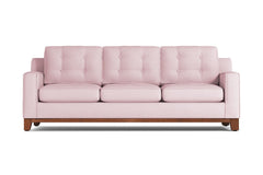 Brentwood Queen Size Sleeper Sofa Bed :: Leg Finish: Pecan / Sleeper Option: Deluxe Innerspring Mattress