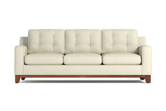 Brentwood Queen Size Sleeper Sofa Bed :: Leg Finish: Pecan / Sleeper Option: Memory Foam Mattress