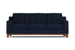 Brentwood Queen Size Sleeper Sofa Bed :: Leg Finish: Pecan / Sleeper Option: Memory Foam Mattress