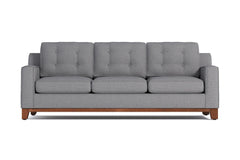 Brentwood Queen Size Sleeper Sofa Bed :: Leg Finish: Pecan / Sleeper Option: Deluxe Innerspring Mattress