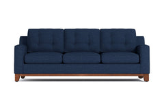 Brentwood Queen Size Sleeper Sofa Bed :: Leg Finish: Pecan / Sleeper Option: Deluxe Innerspring Mattress