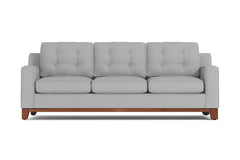 Brentwood Queen Size Sleeper Sofa Bed :: Leg Finish: Pecan / Sleeper Option: Deluxe Innerspring Mattress