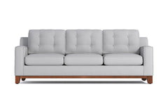 Brentwood Queen Size Sleeper Sofa Bed :: Leg Finish: Pecan / Sleeper Option: Memory Foam Mattress