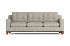 Brentwood Queen Size Sleeper Sofa Bed :: Leg Finish: Pecan / Sleeper Option: Deluxe Innerspring Mattress