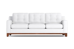 Brentwood Queen Size Sleeper Sofa Bed :: Leg Finish: Pecan / Sleeper Option: Deluxe Innerspring Mattress