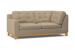 Brentwood Left Arm Corner Apt Size Sofa :: Leg Finish: Natural / Configuration: LAF - Chaise on the Left