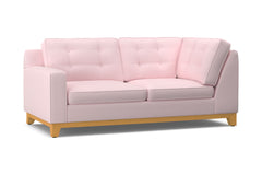 Brentwood Left Arm Corner Apt Size Sofa :: Leg Finish: Natural / Configuration: LAF - Chaise on the Left