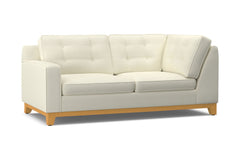 Brentwood Left Arm Corner Apt Size Sofa :: Leg Finish: Natural / Configuration: LAF - Chaise on the Left