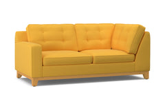 Brentwood Left Arm Corner Apt Size Sofa :: Leg Finish: Natural / Configuration: LAF - Chaise on the Left