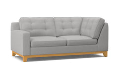 Brentwood Left Arm Corner Apt Size Sofa :: Leg Finish: Natural / Configuration: LAF - Chaise on the Left