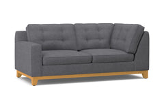 Brentwood Left Arm Corner Apt Size Sofa :: Leg Finish: Natural / Configuration: LAF - Chaise on the Left