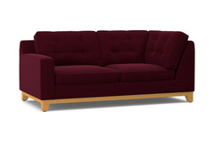 Brentwood Left Arm Corner Apt Size Sofa :: Leg Finish: Natural / Configuration: LAF - Chaise on the Left