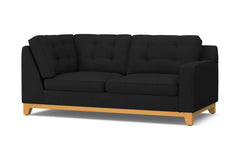 Brentwood Right Arm Corner Apt Size Sofa :: Leg Finish: Natural / Configuration: RAF - Chaise on the Right