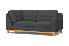 Brentwood Right Arm Corner Apt Size Sofa :: Leg Finish: Natural / Configuration: RAF - Chaise on the Right