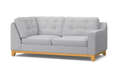 Brentwood Right Arm Corner Apt Size Sofa :: Leg Finish: Natural / Configuration: RAF - Chaise on the Right