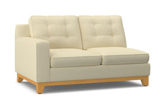 Brentwood Left Arm Loveseat :: Leg Finish: Natural / Configuration: LAF - Chaise on the Left