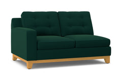 Brentwood Left Arm Loveseat :: Leg Finish: Natural / Configuration: LAF - Chaise on the Left