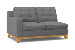 Brentwood Left Arm Loveseat :: Leg Finish: Natural / Configuration: LAF - Chaise on the Left